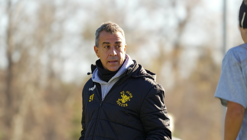 Steve Vagnini on the sidelines of a match