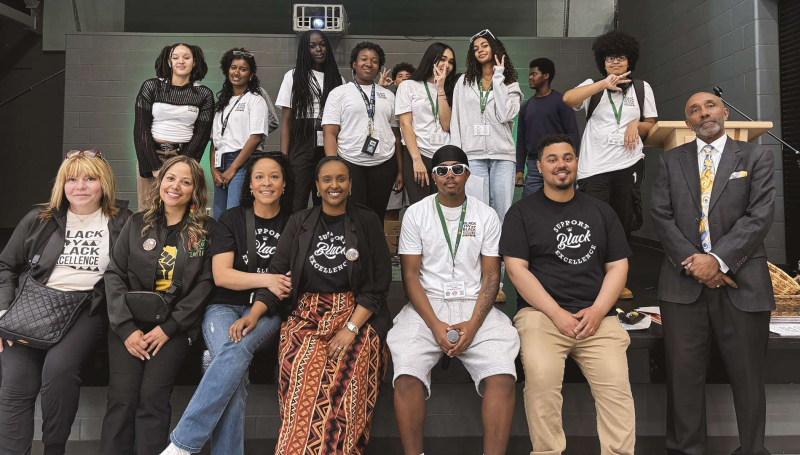 Students and staff in the Greater Essex County District School Board celebrate Black Joy Black Excellence together at St. Clair College