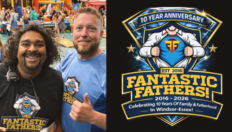 Seth Perera and Steve Brown, co-founders of Fantastic Fathers, posing