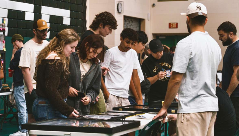 Vendors and guests interact at the RAD Sports Card and TCG Show