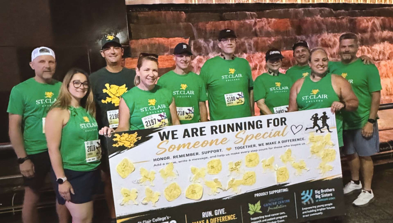 Members of the Saints on the Run team