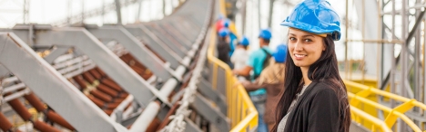 Female construction worker