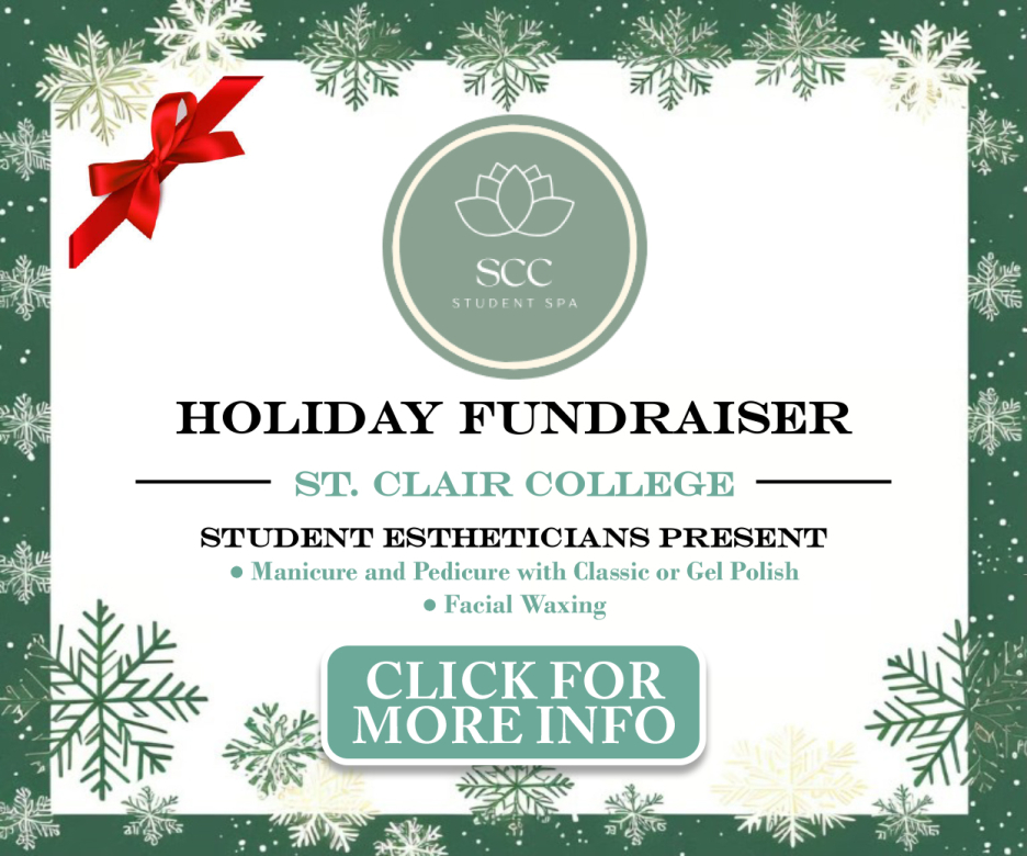 Holiday funraiser for Esthetician students. Click to learn more.