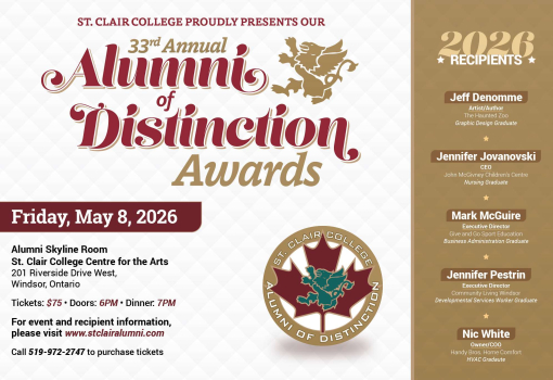 33rd Annual Alumni of Distinction Awards poster