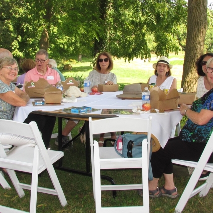 Hibernation Cancellation attendees sitting at a table
