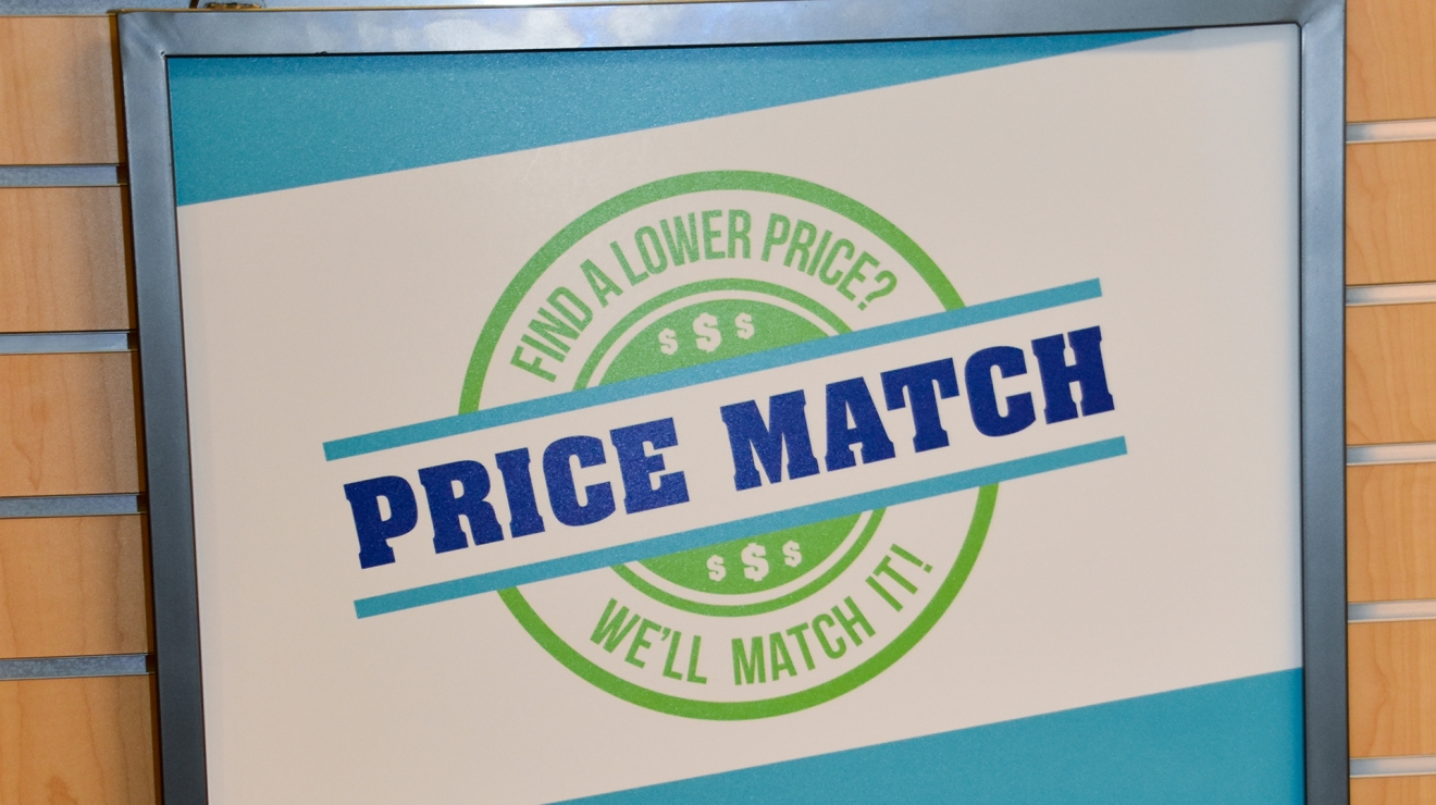 Price match sign