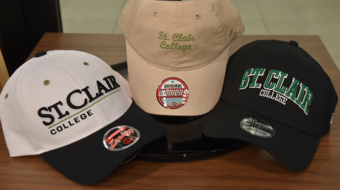 Various hats on a table